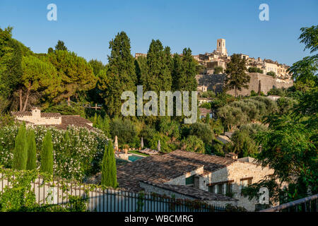 Village de Saint-Paul-de-Vence, Alpes-Maritimes, Provence-Alpes-Côte d'Azur, France Banque D'Images