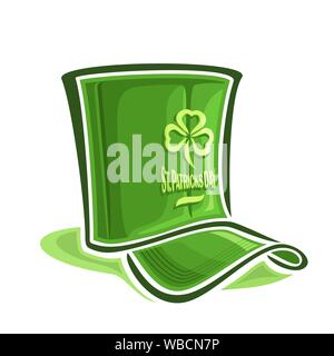 Vector illustration sur le thème de creative hat pour le jour de la Saint Patrick. Illustration de Vecteur