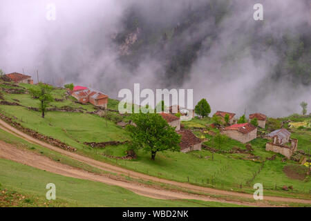 Un vieux placement dans Trabzon (Turquie) Ruines de Santa Banque D'Images