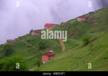 Un vieux placement dans Trabzon (Turquie) Ruines de Santa Banque D'Images