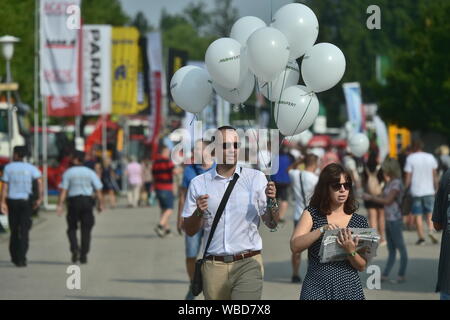 Ceske Budejovice, République tchèque. Août 24, 2019. Début de la fête des récoltes à Zeme zivitelka salon international de l'agriculture dans la région de Ceske Budejovice, République tchèque, le 24 août 2019. Photo/CTK Vaclav Pancer) Banque D'Images