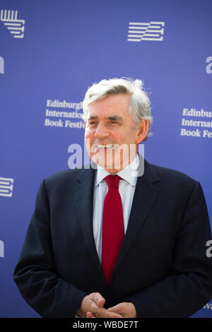 Edinburgh, UK . Août 26, 2019. Edinburgh International Book Festival 2019. Gordon Brown, ancien Premier ministre britannique, a parlé de son livre Ma vie, notre temps et les questions sur l'Europe et l'identité. Crédit : Pauline Keightley/Alamy Live News Banque D'Images