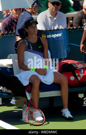 New York, USA. Août 26, 2019. Flushing Meadows, New York, USA. 26 août, Caroline Garcia, de la France au cours de son premier tour à perte de Ons Jabeur la Tunisie à l'US Open à Flushing Meadows, New York. Crédit : Adam Stoltman/Alamy Live News Crédit : Adam Stoltman/Alamy Live News Banque D'Images