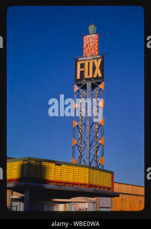 Fox Theatre, rue Front, Missoula, Montana Banque D'Images