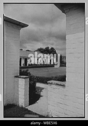 Franklin Court, Princeton, New Jersey. Abstract/medium : Gottscho-Schleisner Collection Banque D'Images