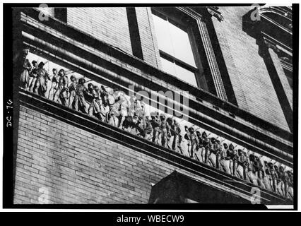 Détail frise - Pension des capacités ; Anglais : 2. Enquête historique Bâtiments Américain Russell Jones, photographe Mars 1959 DÉTAILS FRISE - Pension Building, 440 G Street Northwest, Washington, District of Columbia, DC Banque D'Images