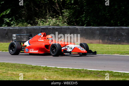 50 voiture pilote, Bart Horston, Arden Motorsport, Oulton Park F4 Championship Banque D'Images