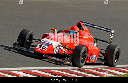 50 voiture pilote, Bart Horston, Arden Motorsport, F4 Championship vendredi session 2 Banque D'Images