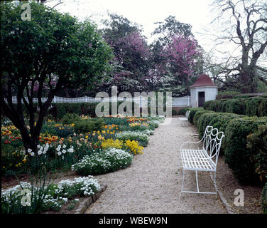 Jardins à la succession de George Washington, Mount Vernon, en Virginie Banque D'Images