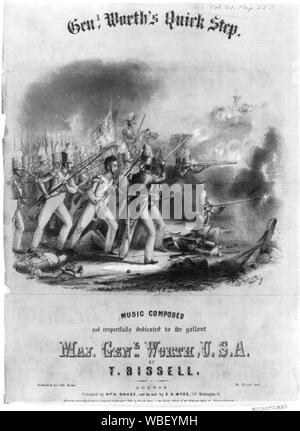 Le général [Wm. Jenkins] Worth's Quick Step Abstract/moyenne : 1 gravure : lithographie. Banque D'Images