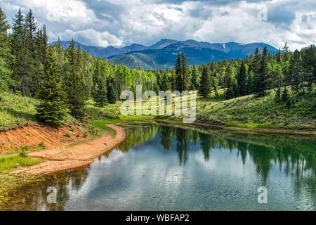 Paysages de montagne du Colorado, Montagnes Rocheuses Banque D'Images