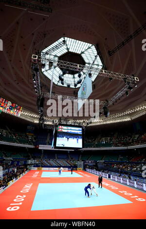 Nippon Budokan, Tokyo, Japon. Août 26, 2019. Vue générale, le 26 août 2019 -Le Judo : le championnat du monde de judo 2019 à Nippon Budokan de Tokyo, Tokyo, Japon. Credit : Naoki Nishimura/AFLO SPORT/Alamy Live News Banque D'Images