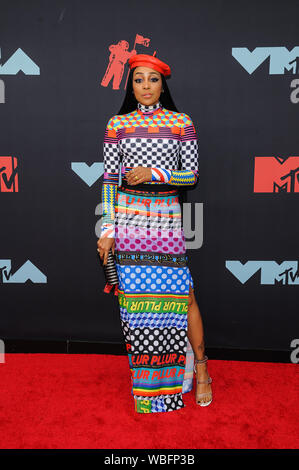 Le 27 août 2019, à Newark, New Jersey, USA : 27 août 2019 - Newark, New Jersey - Monica. 2019 MTV Video Music Awards s'est tenue au Prudential Center. Crédit photo : Christopher Smith/AdMedia (crédit Image : © Christopher Smith/AdMedia via Zuma sur le fil) Banque D'Images