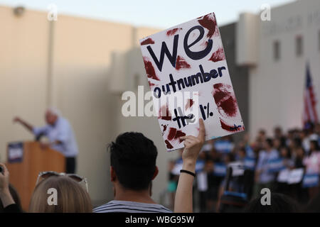 Bernie Sanders est candidat à l'élection présidentielle en campagne à Santa Monica High School Amphitheater à Santa Monica, Californie le 26 juillet 2019. Doté d''atmosphère : où : Los Angeles, California, United States Quand : 27 juillet 2019 : Crédit Sheri Determan/WENN.com Banque D'Images