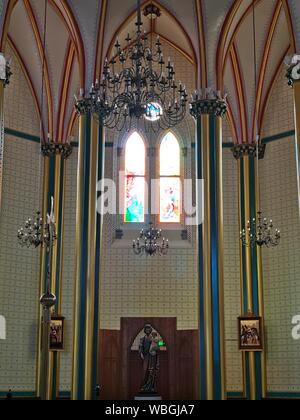 Beijing, Beijing, Chine. Août 27, 2019. Beijing, Chine du nord-est de l'Église une église catholique située à no33 xishuku street, Dongcheng District, Beijing.Ouvert en 1703, il était une fois la cathédrale de l'évêque du diocèse catholique de Pékin, et est l'une des plus grandes et des plus anciennes églises de Beijing. Crédit : SIPA Asie/ZUMA/Alamy Fil Live News Banque D'Images