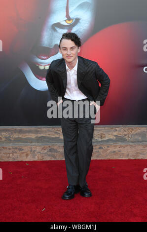 26 août 2019, Westwood, CA, USA : 26 août 2019 - Westwood, Californie - Wyatt Oleff. Première mondiale de la Warner Bros Pictures' ''Il Chapitre Deux'' tenue au Regency Village Theatre. Crédit photo : FSadou/AdMedia (crédit Image : © F Sadou/AdMedia via Zuma sur le fil) Banque D'Images
