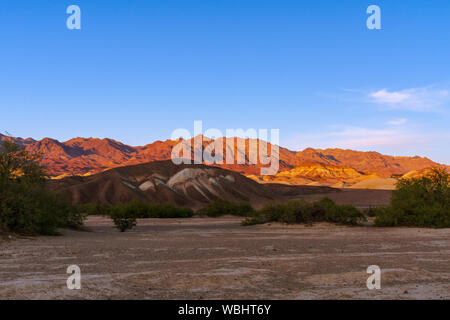 Coucher du soleil à Death Valley National Park Banque D'Images