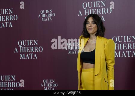 Madrid, Espagne. Août 27, 2019. Appuyez sur Cordon Cordon Crédit : Presse/Alamy Live News Banque D'Images