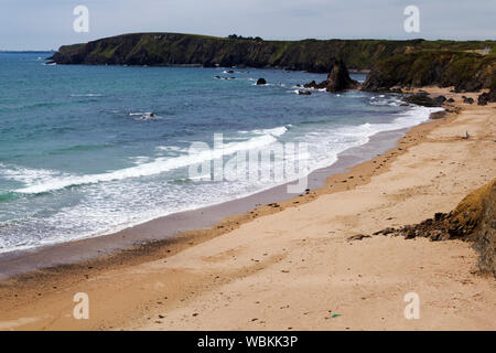 Paysage d'un Carnivan Bay dans le comté de Wexford, Irlande. Banque D'Images