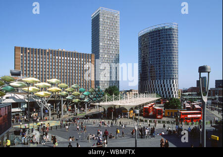 Centre commercial de Stratford, East London UK, vu de l'étapes à Westfield Stratford City complexe commerciale Banque D'Images