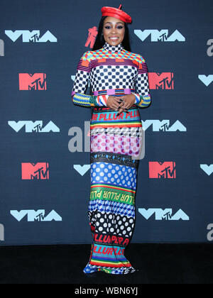 Newarke, USA. Août 26, 2019. Singer Monica Denise Brown pose dans la salle de presse au 2019 MTV Video Music Awards s'est tenue à la Prudential Center le 26 août 2019 à Newark, New Jersey, United States. Agence de presse : Image de crédit/Alamy Live News Banque D'Images