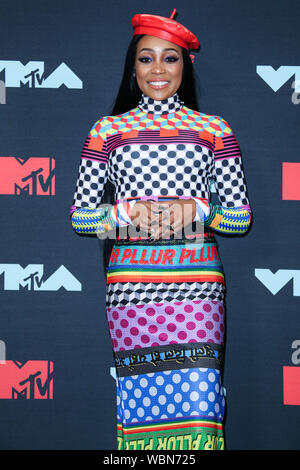 Newarke, USA. Août 26, 2019. Singer Monica Denise Brown pose dans la salle de presse au 2019 MTV Video Music Awards s'est tenue à la Prudential Center le 26 août 2019 à Newark, New Jersey, United States. Agence de presse : Image de crédit/Alamy Live News Banque D'Images