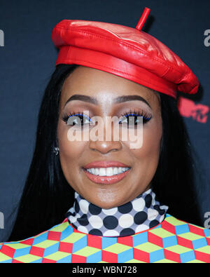 Newarke, USA. Août 26, 2019. Singer Monica Denise Brown pose dans la salle de presse au 2019 MTV Video Music Awards s'est tenue à la Prudential Center le 26 août 2019 à Newark, New Jersey, United States. Agence de presse : Image de crédit/Alamy Live News Banque D'Images