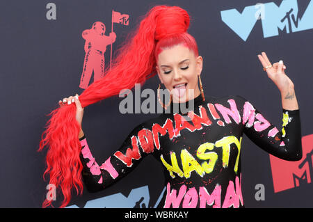 Newark, USA. Août 26, 2019. Justina Valentine assiste à la 2019 MTV Video Music Video Awards tenue au Prudential Center de Newark, NJ : SOPA de crédit limité/Alamy Images Live News Banque D'Images