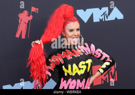 Newark, USA. Août 26, 2019. Justina Valentine assiste à la 2019 MTV Video Music Video Awards tenue au Prudential Center de Newark, NJ : SOPA de crédit limité/Alamy Images Live News Banque D'Images