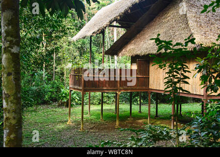 Resort de luxe dans la jungle, Amazonie péruvienne Banque D'Images