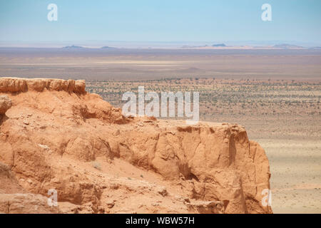 Le Flaming Cliffs site est une région du désert de Gobi dans l'Ömnögovi Province de la Mongolie, dans lequel d'importants fossiles ont été faites. La zone Banque D'Images