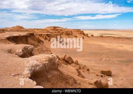 Le Flaming Cliffs site est une région du désert de Gobi dans l'Ömnögovi Province de la Mongolie, dans lequel d'importants fossiles ont été faites. La zone Banque D'Images