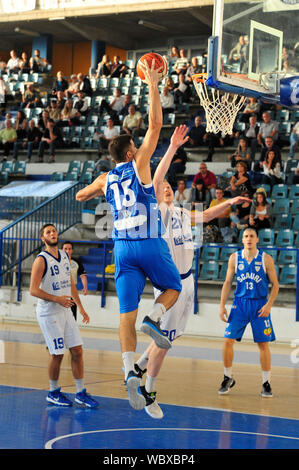 Match de basket-ball - Italie: slam dunk Banque D'Images