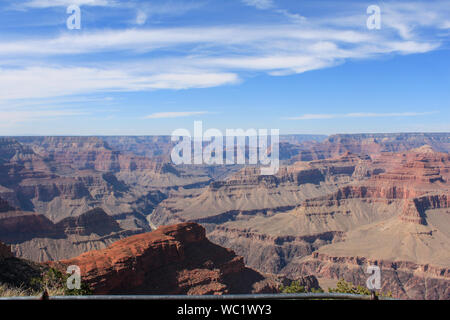 Vue imprenable sur les canyons de la rive sud, le Parc National du Grand Canyon, Arizona Banque D'Images