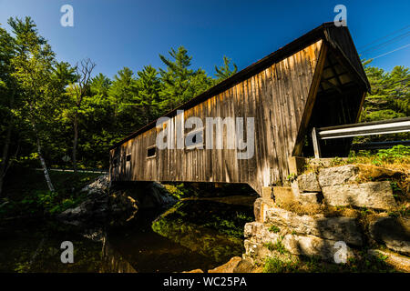 Pont couvert de Dalton   Warner, New Hampshire, USA Banque D'Images