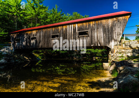 Pont couvert de Dalton   Warner, New Hampshire, USA Banque D'Images