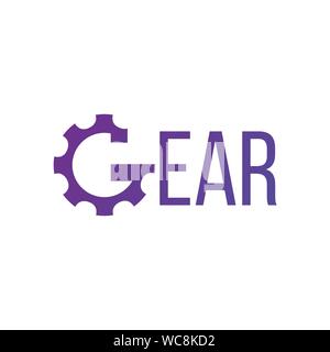 Lettre G Ingénieur de conception de logo de l'élément de modèle. Stock vector illustration sur fond blanc. Illustration de Vecteur