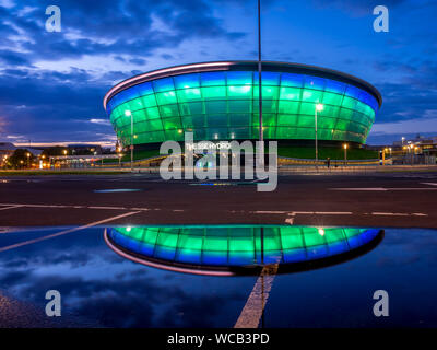 L'ETI Hydro au soir le 21 juillet 2017 à Glasgow, en Écosse. L'Hydro arena fait partie de la conférence de Glasgow et du quartier de l'événement. Banque D'Images