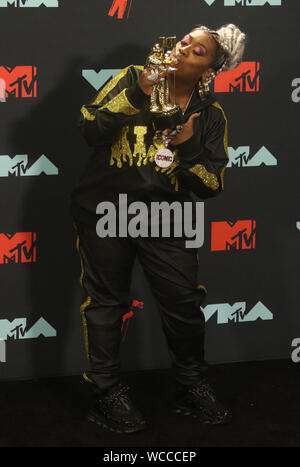26 août 2019, Newark, New York, USA : l'artiste hip hop Missy Elliott assiste à l'atténuation de MTV 2019 Salle de presse tenue au Prudential Center. (Crédit Image : © ZUMA/Kaszerman Nancy fil) Banque D'Images