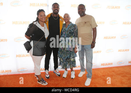 Michael B. Jordan et Lupus LA PRÉSENTE 3e MBJAM19 comprend : Jamila Jordan, Michael B. Jordan, Donna Jordan, Michael A. Jordan Où : Hollywood, California, United States Quand : 28 juillet 2019 : Crédit FayesVision/WENN.com Banque D'Images