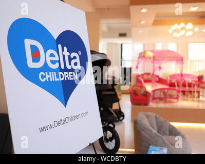 New York, USA. Août 22, 2019. Photo prise le 22 août 2019, montre l'entrée d'une galerie d'enfants Delta à New York, aux États-Unis. Credit : Zhang Mocheng/Xinhua/Alamy Live News Banque D'Images