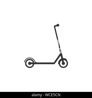 Scooter, icône transport. Illustration vectorielle, modèle plat. Illustration de Vecteur