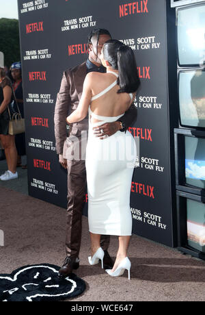 Santa Monica, Ca. Août 27, 2019. Scott Travis, Kylie Jenner, à Travis Scott : "Regarde maman je peut voler' Los Angeles Premiere au Barker Hanger à Santa Monica, Californie le 27 août 2019. Credit : Faye Sadou/media/Alamy Punch Live News Banque D'Images