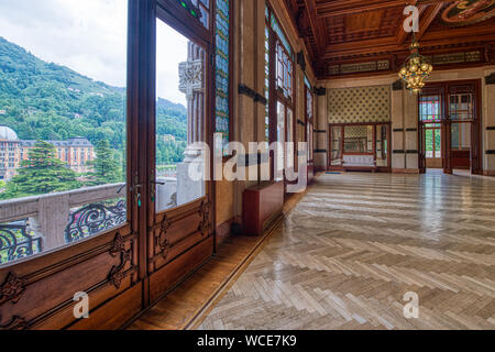 San Pellegrino Terme, Italie - 16 mai 2019 : Intérieur de la San Pellegrino Terme. casino maison de jeu liberty Banque D'Images