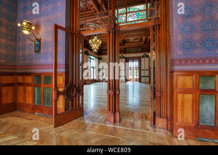 San Pellegrino Terme, Italie - 16 mai 2019 : Intérieur de la San Pellegrino Terme. casino maison de jeu liberty Banque D'Images