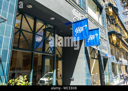 21 août 2019 San Francisco / CA / USA - San Francisco AAA Financial District branch Banque D'Images