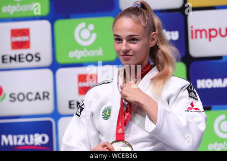 Daria Bilodid Champion d'Ukraine au cours de la Championnat du monde de judo 2019 Tokyo Women's 48kg Catégorie remise de médaille au Nippon Budokan à Tokyo, Japon le 25 août 2019. Credit : Hitoshi Mochizuki/AFLO/Alamy Live News Banque D'Images