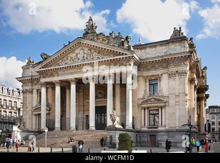 Bourse de Bruxelles à Bruxelles. Belgique Banque D'Images