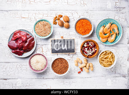 Produits naturels sources de cuivre Banque D'Images