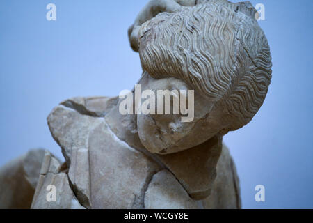 Sculptures survivant du Temple de Zeus à Olympie Banque D'Images